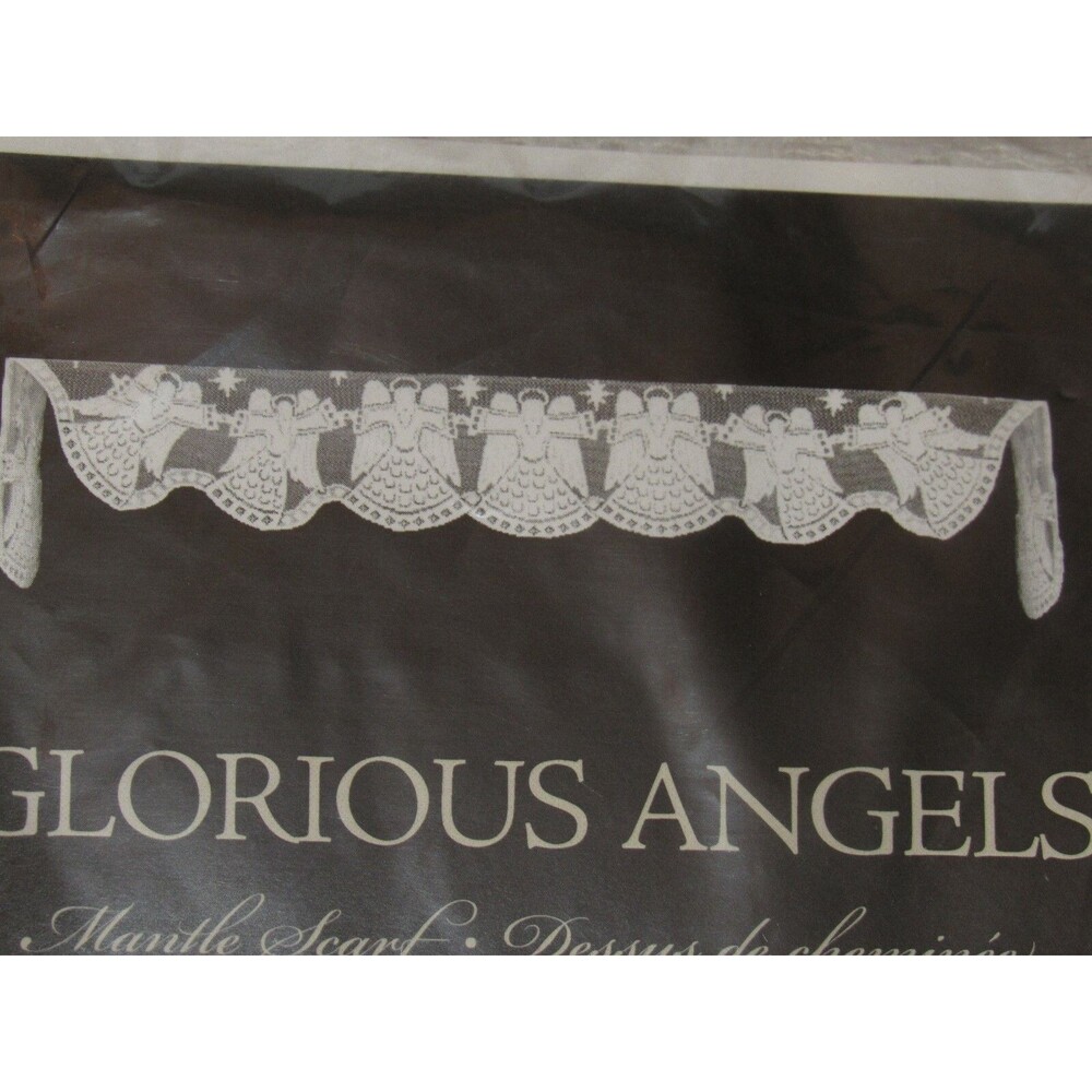 Glorious Angels Heritage Lace Mantle Scarf White 90" X 20” 2090MSW Christmas